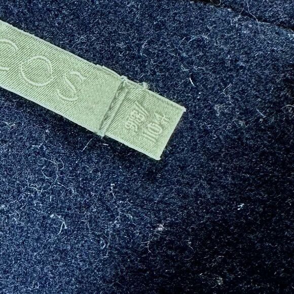 COS navy wool classic winter coat 98 / 104 - Picture 9 of 9